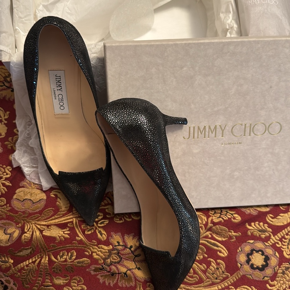 Jimmy Choo kitten heels size 38 - Picture 3 of 6